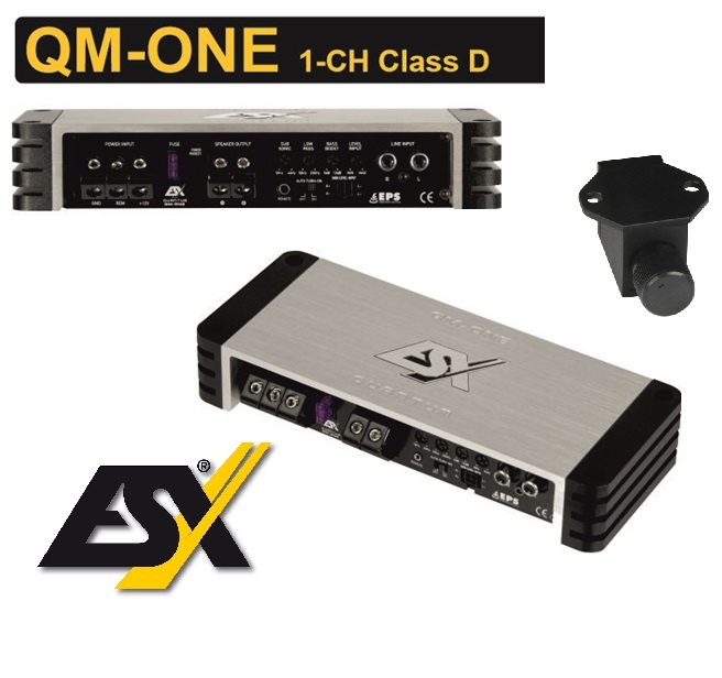 ESX QM-ONE QUANTUM 1-KANAL CLASS D Digital Verstärker 360 Watt RMS mit ...